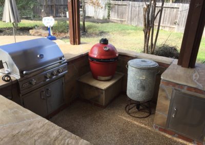 Outdoor-Kitchen-Granite-Counter-BBQ-Grill-Side-Burner-Sink-Bar-Top-Refrigerator-Smoker-Pedestal-Montgomery-Magnolia